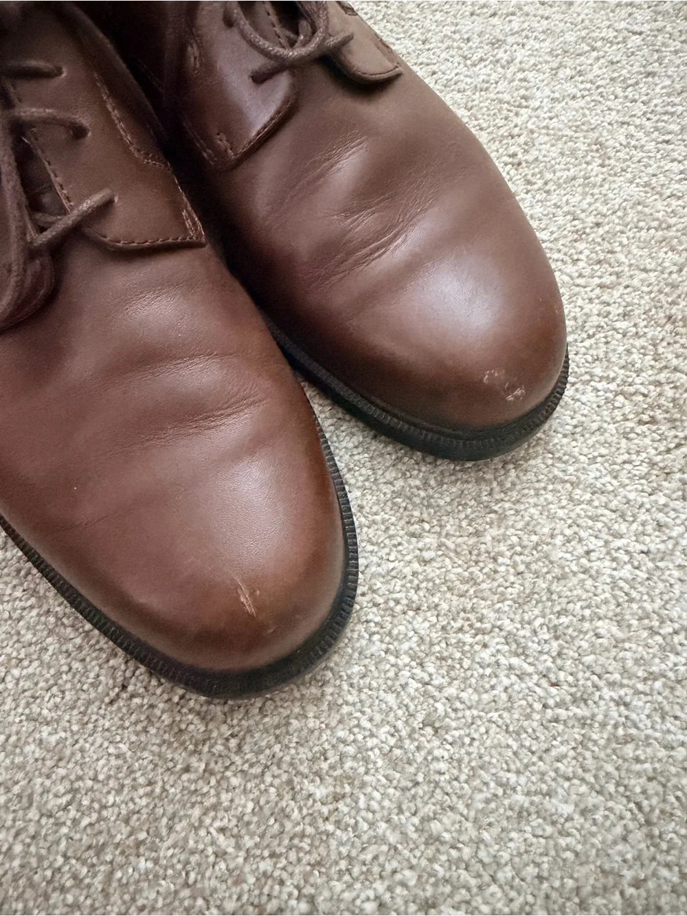 Rockport Men’s Brown Leather Lace Up Oxford Dress Shoes Size 9M